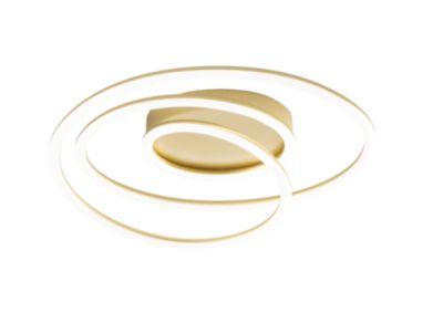 Plafonnier Led Spira En Métal Doré Brossé 68W Perenz