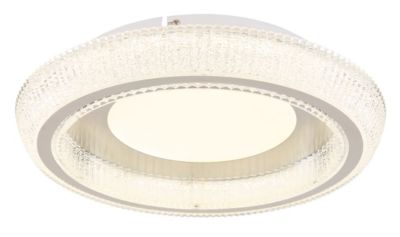 Plafonnier métal blanc mat, LED SHARPER
