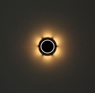 Plafonnier métal couleur argent mat, LED MARY