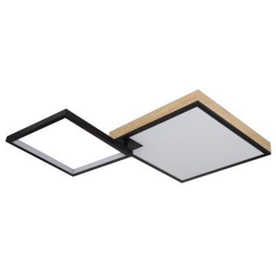 Plafonnier métal noir mat, LED JACKY