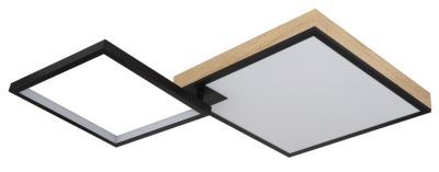 Plafonnier métal noir mat, LED JACKY