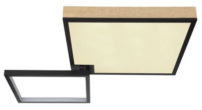 Plafonnier métal noir mat, LED JACKY