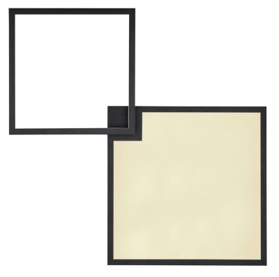 Plafonnier métal noir mat, LED JACKY