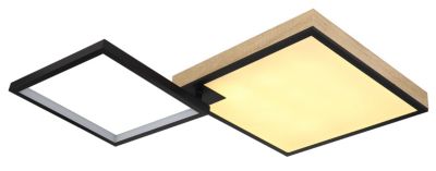 Plafonnier métal noir mat, LED JACKY