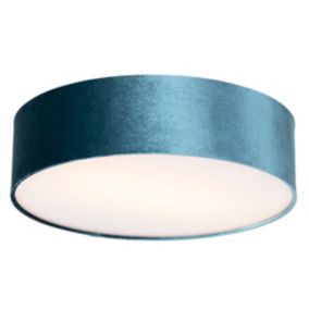 Plafonnier moderne bleu 40 cm - Drum