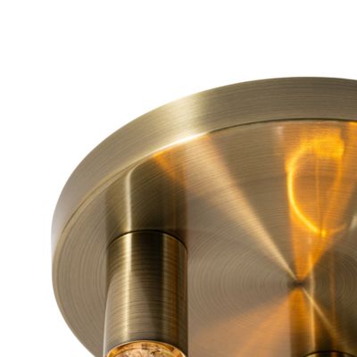 Plafonnier moderne rond bronze - Facil