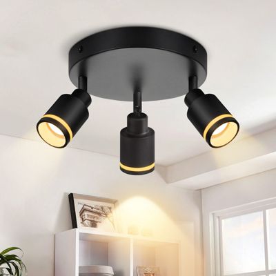 Plafonnier LED Hofstein Design Moderne Noir Métal - Pour Salon/cuisine/chambre