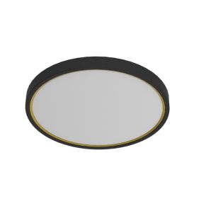 Plafonnier NOXY, Matière plastique, Couleur Noir, LED Module, H.5, IP44 / NORDLUX Intérieur