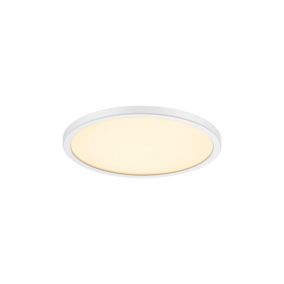 Plafonnier OJA 24, 2700K, Matière plastique, Couleur Blanc, LED Module, H.2.3, IP20 / NORDLUX Intérieur