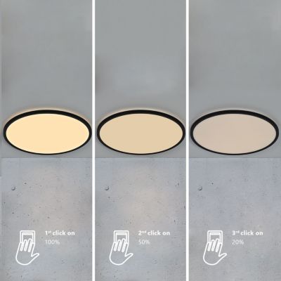 Plafonnier OJA 29 IP54 2700K Dim Matière plastique Feuille de bois, H.2 ...