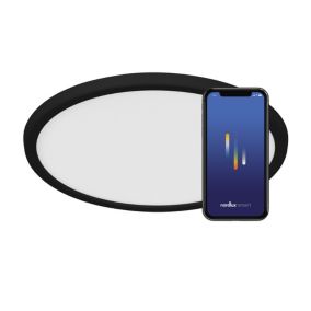 Plafonnier OJA 29 SMART, Matière plastique, Couleur Noir, LED Module, H.2.3, IP20 / NORDLUX Intérieur