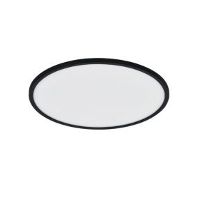 Plafonnier OJA 42, Matière plastique, Couleur Noir, LED Module, H.2.3, IP20 / NORDLUX Intérieur