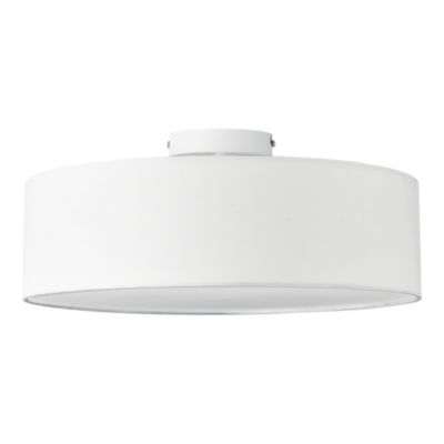 Plafonnier Omaha 3 x E27 Plasitque Textile Organza Diamètre De 45 Cm Blanc lux.pro
