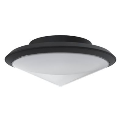 Plafonnier Ortano LED intégrée 1100lm 20W IP44 GoodHome noir