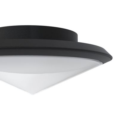 Plafonnier Ortano LED intégrée 1100lm 20W IP44 GoodHome noir