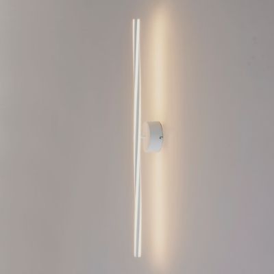 Plafonnier ou longue applique épurée blanche 100 cm intensité variable - Telvo