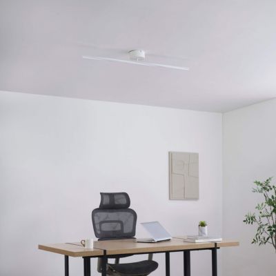 Plafonnier ou longue applique épurée blanche 100 cm intensité variable - Telvo