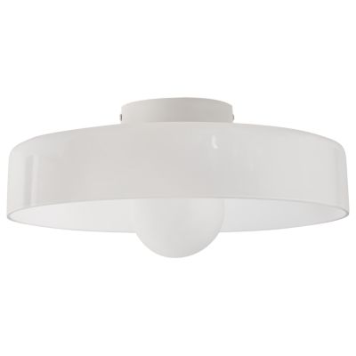 Plafonnier rétro enverre blanc LUGUSE