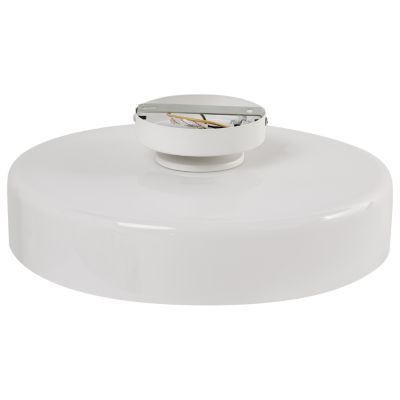 Plafonnier rétro enverre blanc LUGUSE
