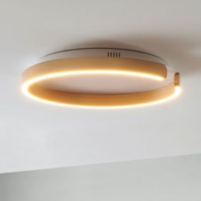 Plafonnier rond doré minimaliste LED - Evora