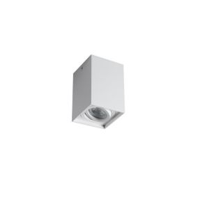 Plafonnier Saillie 10W GU10 PAR16 80x80mm Carré Blanc