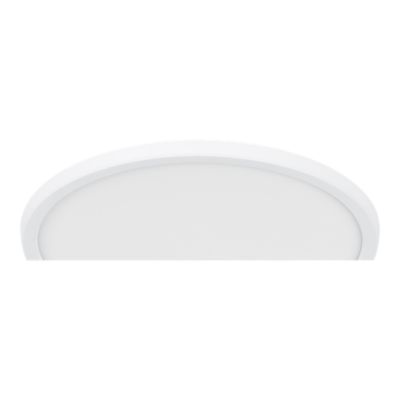 Plafonnier salle de bain blanc LED integrée Solidaster blanc chaud, neutre Ø.29,4cm IP44 1600lm 14.5W GoodHome