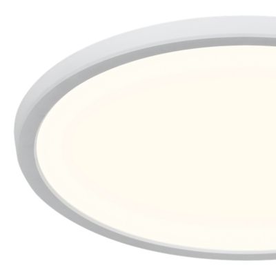 Plafonnier salle de bain blanc LED integrée Solidaster blanc chaud, neutre Ø.29,4cm IP44 1600lm 14.5W GoodHome