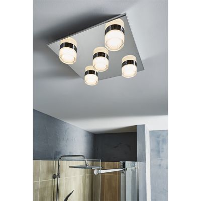 Plafonnier Salle De Bains Led Colours Alimia Chrome Ip44 Castorama