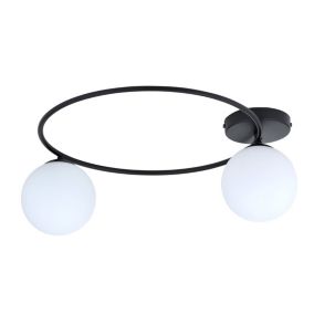 Plafonnier SOPRA 2 BL OPAL, Emibig Lighting, Fabriqué en EU