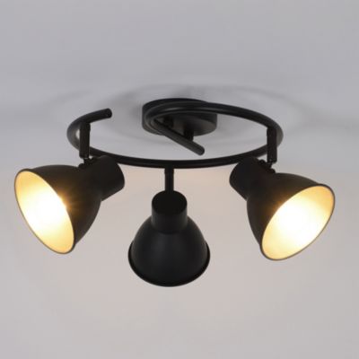 Plafonnier spot 3 lumières E14 40W Corep Dock IP20 H.20 cm