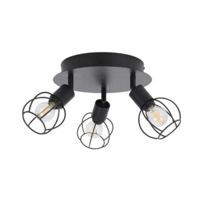 Plafonnier spot 3 lumières E14 40W Corep Owen H.21 x Ø24 cm