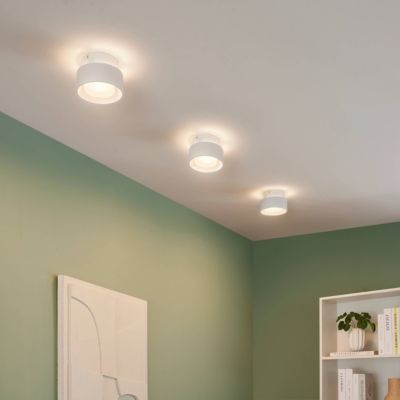 Plafonnier spot blanc IP20 15 cm LED dimmable - Prins