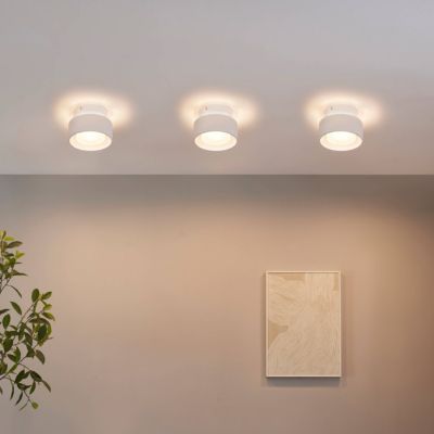 Plafonnier spot blanc IP20 15 cm LED dimmable - Prins