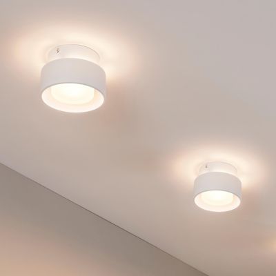 Plafonnier spot blanc IP20 15 cm LED dimmable - Prins
