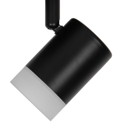 Plafonnier spot LED intégrée 3 lumières 350 lm 9.5 W blanc chaud GoodHome Maupin noir mat H.14 x Ø23 cm