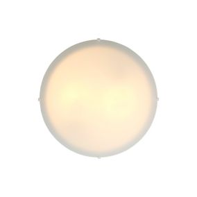 Plafonnier STANDARD, Verrerie, Couleur Blanc, E27, H.9.9, IP20 / NORDLUX Intérieur