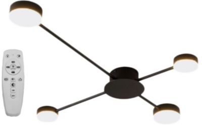 PLAFONNIER TOOLIGHT APP519-4C BLACK 110X66,5X10CM