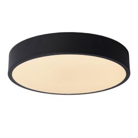 Plafonnier UNAR en acrylique avec LED intégré - Noir - Lucide