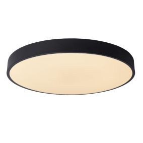 Plafonnier UNAR en acrylique avec LED intégré - Noir - Lucide