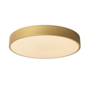 Plafonnier UNAR en acrylique avec LED intégré - Or Mat / Laiton - Lucide