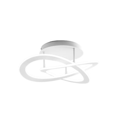Plafonnier Yara P/G N 50W Led 2400Lm 4000K En Aluminium Blanc Et Silicone - Gealuce Dimmable Phase Cut+Push
