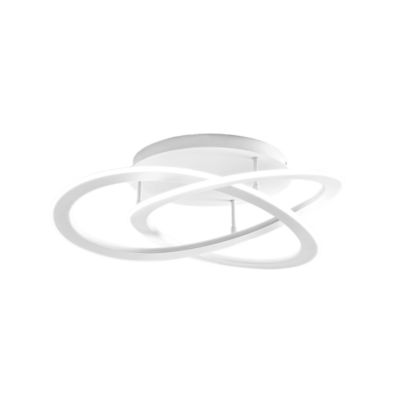 Plafonnier Yara P/P N 30W Led 1300Lm 4000K En Aluminium Blanc Et Silicone - Gealuce Dimmable Phase Cut+Push