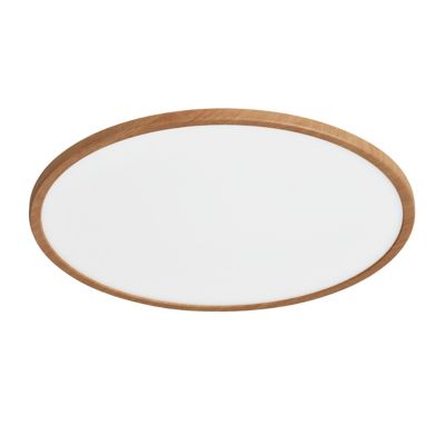 Plafonnier LED en bois - Intensité variable en continu - Lampe pour chambre d'enfant - Abat-jour en acrylique - Design en forme de cœur - Lampes de couloir - Télécommande - 35