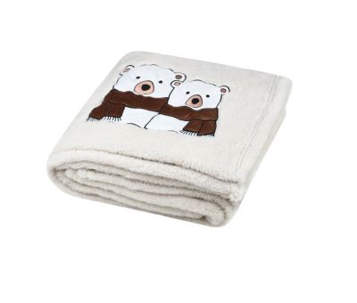 Plaid a poils doux Couple Ours