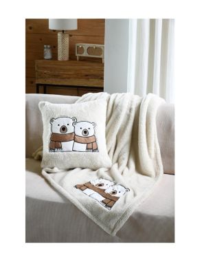 Plaid a poils doux Couple Ours