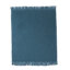 Plaid cocooning effet laine 130 x 150 cm bleu