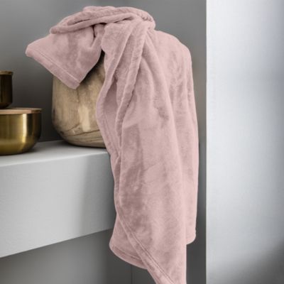 Plaid cocooning rose microplush 150 x 200 cm