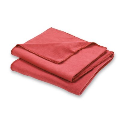 Plaid cocooning rouge L.170 x l.120 cm