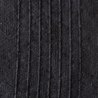 Plaid coton recyclé effet tissé gris anthracite avec pompons L.180 x l.130cm Dylrev