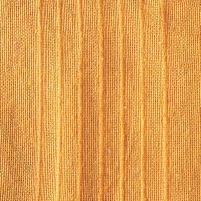 Plaid coton recyclé effet tissé jaune moutarde avec pompons L.180 x l.130cm Dylrev